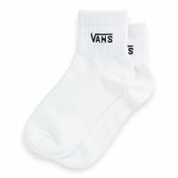 Vans, Women's Half Crew Socks, 3 Pair Pack (White, 6.5-10)