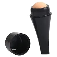 Oil Absorbing Roller Natural Volcanic Stone Facial Oil Control Stick Mini Massager Black Suction Stick