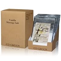 Natural Sea Salt Mineral Massage Scrubbing Salts (80g packets x 10) - Vanilla