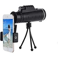 Monocular Telescope 40X60 Monocular Scope Cell Phone Telescope with Smartphone Holder & Tripod for Bird Watching Camping Hiking Travelling Wildlife Secener Men Dad Gifts