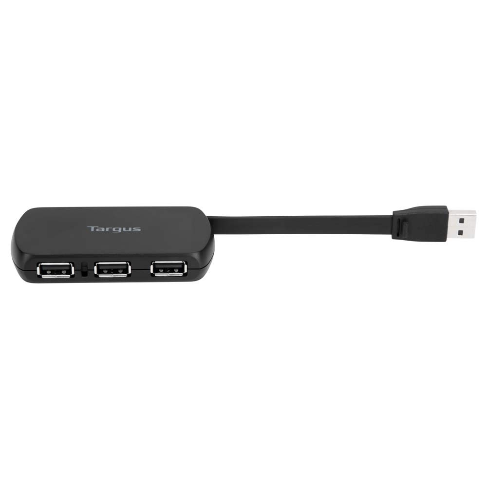 Targus 4-Port USB 2.0 Hub with Sleek and Travel Friendly, Black (ACH114US)