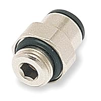 3101 06 60 6mm Tube x Male BSPP Nickel Brass Connector 10PK
