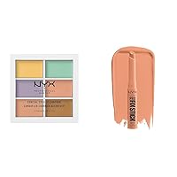 NYX PROFESSIONAL MAKEUP Color Correcting Concealer Palette & Pro Fix Stick Correcting Concealer - Dark Peach