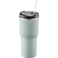LocknLock Metro Tumbler Stainless Steel Double Wall Insulated with Non-slip grip, Lid, 22 oz, Mint