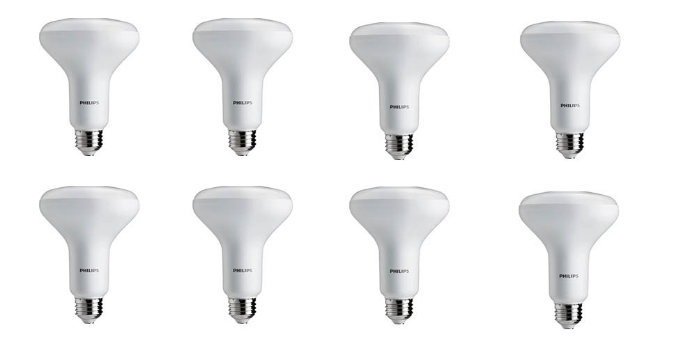 Philips LED Dimmable BR30 Light Bulb: 650-Lumen, 2700-Kelvin, 9-Watt (65-Watt Equivalent), E26 Base, Soft White, 8-Pack