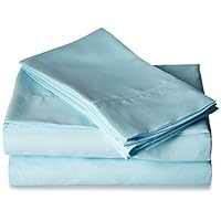 Cathay Home Essentials Ultra Soft Hypoallergenic Wrinkle Resistant Double Brushed Microfiber Bedding Sheet Set, Aqua, Queen