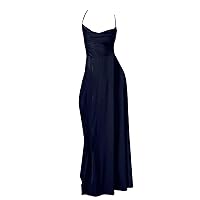 Spring Dresses for Women 2024 Long with Slit, Women's Casual Summer Tank Top Sleeveless Knee Length Mini Pleat