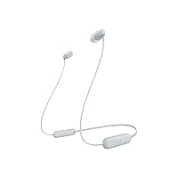 Sony WI-C100 Wireless in-Ear Bluetooth Headphones with Built-in Microphone, White