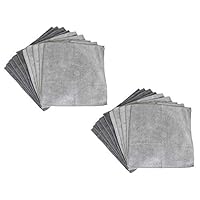 Stainless Steel Lint Streak-Free Microfiber Cleaning Cloths, Gray 20-pack