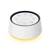 Sound Machine with 30 Soothing Sounds 12 Colors Night Light White Noise Machine for Adults Baby Kids Sleep Machines Memory Function 36 Volume Levels 5 Timers for Home Office Travel