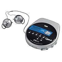 RCA RP2478 Portable CD/MP3 Player with SmarTrax (Silver and Black)