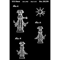 1982 - FX-7 Medical Droid - Star Wars Action Figure - Patent Art Magnet