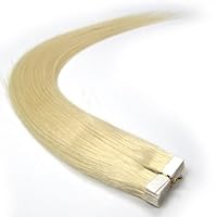habis Remy Human Hair Extensions Tape In Straight Hair 20pcs#613 20''