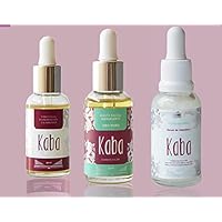 KABA Kit Facial Serum Vit C,Tonico Facial y Aceite Puro ORO 24 K