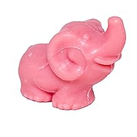 La de Marseille - French Pig Shaped Soap for Body Wash or Decoration - Raspberry Fragrance - 20g Novelty Bar