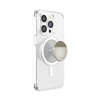 PopSockets Phone Grip with Expanding Kickstand, Compatible with MagSafe, Adapter Ring for MagSafe Included, Wireless Charging Compatible - Stoneware Coconut Crème