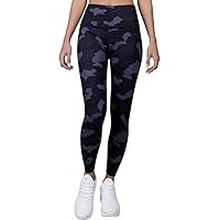 90 Degree By Reflex Women's Lux Camo High Waisted Ankle Leggings X-Small, CAMO Slate Combo