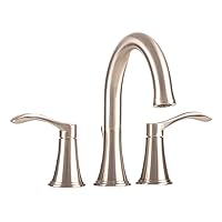 EZ-FLO Bathroom Faucet, Widespread Lavatory Sink Faucet with 2 Handles, Brushed Nickel, 10715