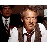 Paul Newman smoking cigar during card game in The Sting 8x10 inch photo