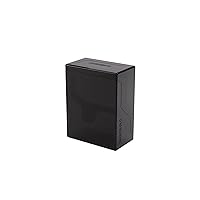 Gamegenic Bastion 50+ XL Deck Box - Compact, Secure, and Perfectly Organized for Your Trading Cards! Safely Protects 50+ Double-Sleeved Cards, Black Color, Made