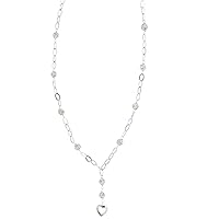 Necklace in 18k white gold 750/1000 with resin balls and plate pendant