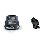 Escort MAX 360c MKII Laser Radar Detector - Dual-Band Wi-Fi and Bluetooth Enabled, 360° Directional Arrows, Black & EZ Mag Mount - StickyCup Silicon Suction Cup (Black)