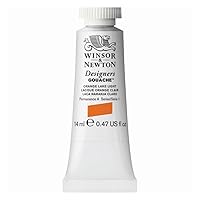 Winsor & Newton Designer's Gouache, 14 ml (0.47oz) tube, Orange Lake Light