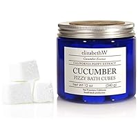 elizabethW Cucumber Fizzy Bath Cubes - 12 oz