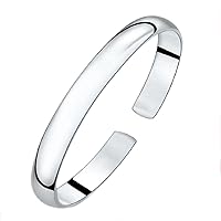 Shiny 925 Silver Plated Adjustable Open Bangle Cuff Bracelet Love Friendship Gift Personalized Costume Jewelry for Women Lady