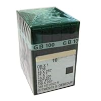 100 GROZ-BECKERT DBX1 16X257 1738 GEBEDUR Titanium Sewing Machine Needles (Size 10 (Metric 70))