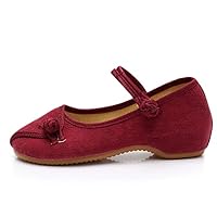 Chinese Style Women Jacquard Fabric Embroidered Ballet Flats Elegant Ladies Casual Comfort Canvas Walking Shoes