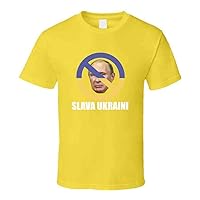 Ukraine Poutine Interdiction Flag Color Slava Ukraine Glory to Ukraine T-Shirt and Apparel T Shirt