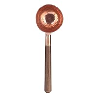Measuring Spoons, Wood Handle Coffee Scoop Black Walnut and Red Copper Measuring Tablespoon Multifunction Coffee Measuring Spoon for Coffee Tea, Soup Cooking Mixing Stirrer Kitchen Tools Utensils