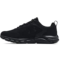 Under Armour Mens Charged Assert 9 Running Shoe, Black (002 Black, 8.5 X-Wide US