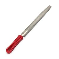 8'' inch Diamond Coated File Half Round Style Grit 120 Needle Board File for Grinding on Glass, Stone, Ceramic, Marble, Rock, Bone
