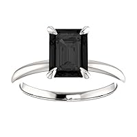 Classic Engagement Ring Modern 1 CT Emerald Black Diamond Ring Solitaire Black Onyx Anniversary Ring 925 Sterling Silver Wedding Ring Promise Giftlassic Black Marquise Engagement Ring Modern 3 CT Marquise Black Diamond Ring Solitaire Antique Marquise Black Onyx Ring Art Deco 925 Sterling Silver Wedding Ring Promise Gifts