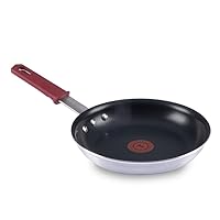 T-fal Professional VX3 Brushed Nonstick with Stainless Steel Handle Fry Pan 8.5 Inch, Oven Broiler Safe 400F Cookware, Pots and Pans, Restaurant Grade, Certified by the NSF and CBA, Black
