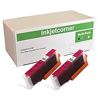 Inkjetcorner Compatible Ink Cartridge Replacement for CLI-281M CLI 281 XXL for use with TR7520 TR8520 TR8620 TR8622 TS6220 TS6320 TS9120 TS8120 TS8220 TS8320 (Magenta, 2-Pack)