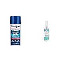 Dermoplast Pain Relief Spray and Honest Hand Sanitizer Spray Bundle with 2.75 Oz Pain Relief and 2 Fl Oz Sanitizer (4 Pack)