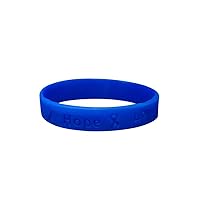 Fundraising For A Cause | Colon Cancer Dark Blue Ribbon Bracelets for Support, Awareness, Care Packages, Gift-Giving and More!