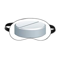 White Pill Health Care Products Pattern Sleep Eye Shield Soft Night Blindfold Shade Cover