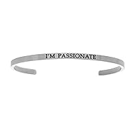 Intuitions Stainless Steel i'm Passionate Cuff Bangle
