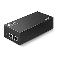 TP-Link TL-PoE170S 802.3at/af/bt Gigabit PoE Injector Non-PoE to PoE Adapter Supplies up to 60W (PoE++) Plug & Play Desktop/Wall-Mount Distance Up to 328 ft. UL Certified, Black
