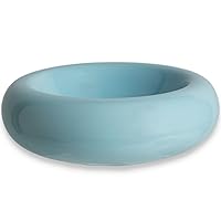 6.1 Inch Cat Bowls, 7 oz Ceramic Cat Food Bowl, Whisker Fatigue Relief Cat Bowl, Anti-Vomiting, Protect Spine, Perfect for Indoor Cats（Blue）