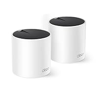 TP-Link Deco AX3000 WiFi 6 Mesh System - Covers up to 4500 Sq.Ft, Replaces Wireless Router and Extender, 3 Gigabit Ports per Unit, Supports Ethernet Backhaul (Deco X55, 2-Pack) (Renewed)