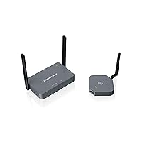IOGEAR HDMI Wireless Transmitter and Receiver Video 4K HD TV Connection Kit - 4K 30Hz, 2.4/5GHz w/WPA-2 Encryption - Up to 100Ft - Mirror or Extend Mode - Win Mac OS iOS Android Chrome - GWKIT4K