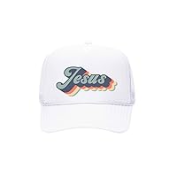 Christian Hat/Jesus/Retro Caps/Adjustable Snapback/Otto Hats (White)