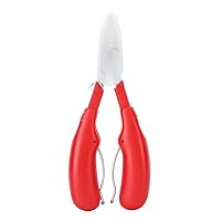 Pedicure Cutter Tool Toenail Cutter Stainless Steel Nail Cuticle Pliers for Nail Care for Home Use for Different Nail for Men and Women(red)