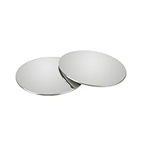 pulabo 1 Pair Universal Round Car Blind Spot Mirror 360° Rotate Glass Convex Mirror Wide Angle Wing Mirror Car Accessories Silver Superiorâ€‚Quality and Creative Affordable