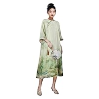 Women's Everyday Dress Silk Printed Improved Hanfu 2741
